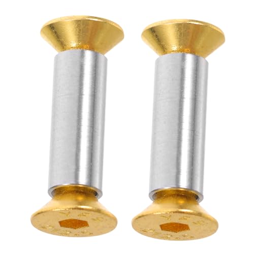 NAMOARLY Flat Head Rivets Set for Knife Handle Repair 2pcs Brass Rivets for Diy Knife Handle Screws