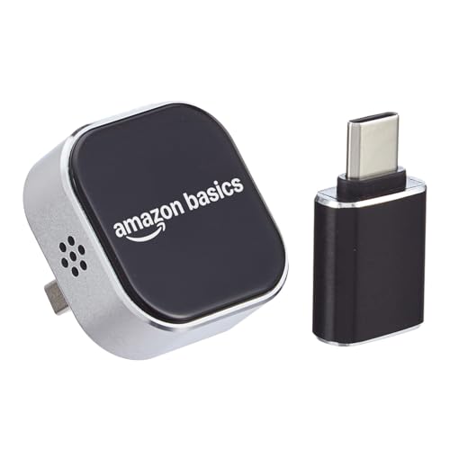 Image of Amazon Basics 2-in-1 Wireless CarPlay & Android Auto Adapter,Convert Wired to Wireless CarPlay Adapter,No Delay and Stable Control Mini Size, Bluetooth Connectivity