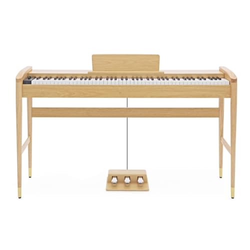 Keynote Modernes Digitalpiano mit Bluetooth von Gear4music, Eiche hell