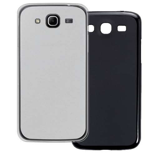 UOGNADGD 2-Pack TPU Case Compatible with Samsung Galaxy Mega 5.8 I9150 Phone Cover - Shockproof Flexible Protective Accessories with Precise Cutouts (White+Black)