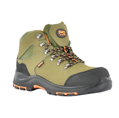 Lion Safety Botas de Seguridad de Piel Nobuck | Calzado de Zapatos de de Trabajo de Ligeras Talla 44