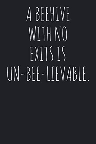 A Beehive With No Exits Is Un-Bee-Lievable.: Beekeeping notebook with inspection sheets For Beekeepers To Record, Log and Track Beehive Activity.