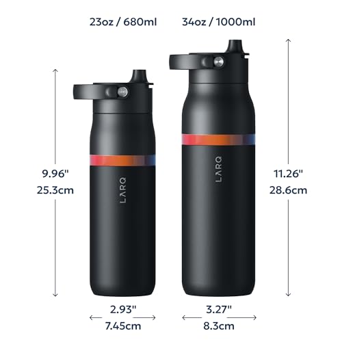 LARQ x Amber Vittoria Bottle Swig Top Obsidian Black 1L/34oz