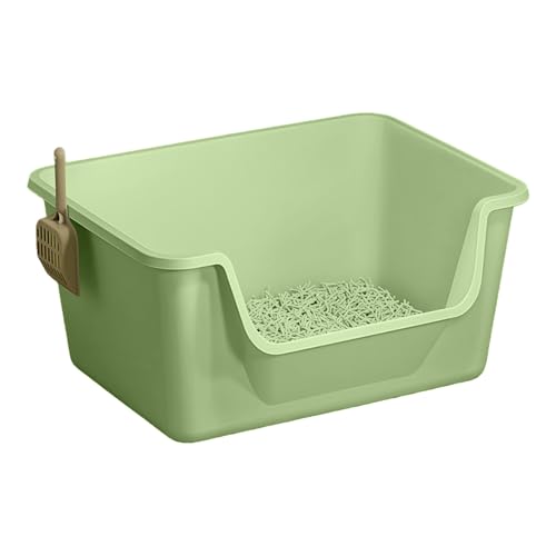 Caja sanitaria grande abierta para gatos con diseño antisplash miniatura 1