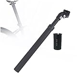 Material de alta calidad: aleación de aluminio de alta calidad para tija de sillín de bicicleta, cuerpo de aluminio ligero de una pieza, buena calidad y duradero, superficie anodizada.