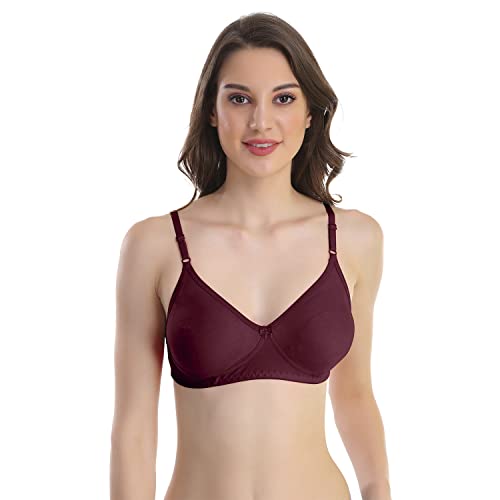 Image of Cotton Blend Seamless Bra for Womens
