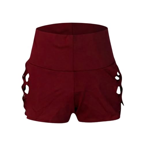 Genérico Pantalones Cortos Moldeadores De Cintura Alta con Aberturas Laterales para Fitness Baile Y Deporte Control Y Modelado (M)