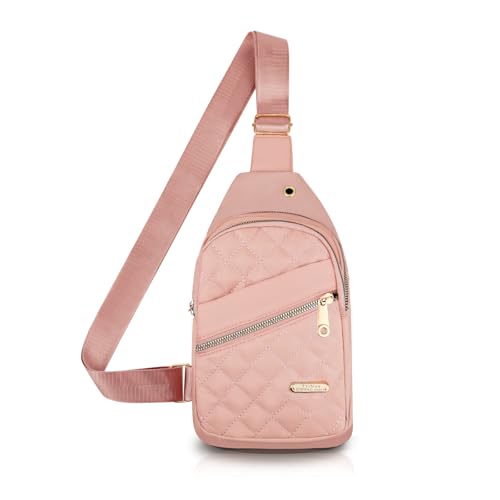 Sac de poitrine en nylon YZCIS pour femme avec plusieurs poches