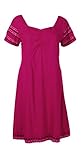  Coline - Robe Courte Manches Courtes- Couleur : Framboise - Taille : L