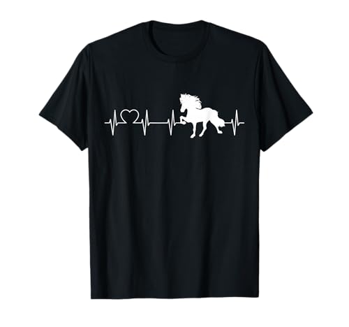 Tölt Herzschlag Islandpferd Evolution Pferd Isländer Pferde T-Shirt