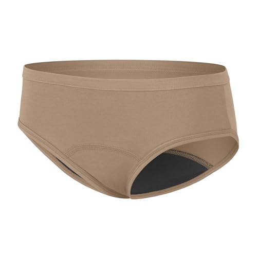 Hanes girls Period Underwear Boxer Briefs, Comfort Period Boxer Brief Panties for Girls, Moderate Protection