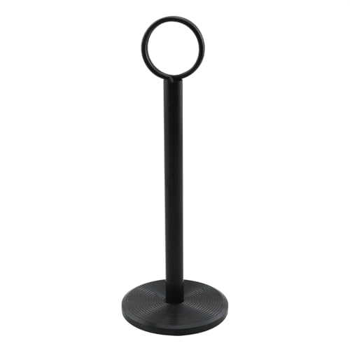 HJGarden Creative Desktop Metal Seat Card Round Vertical Plate Removable Note Holder Black Card Holder Table Card Holder Memo Holder Wedding Centerpiece