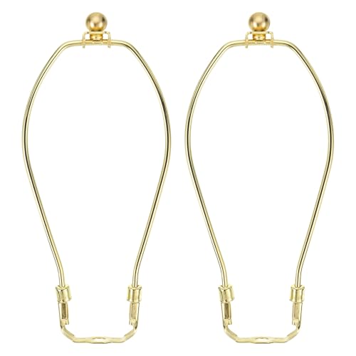 PATIKIL 10.5 Inch Lamp Harp Kit with 17.5mm Solid Brass Ball Finial, 2Set