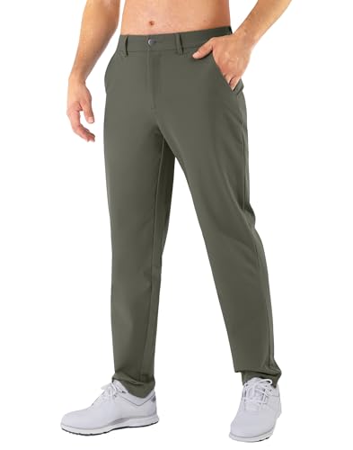 Shallowlulu Mens Golf Pants Stretch Classic Fit Dress Pants 30