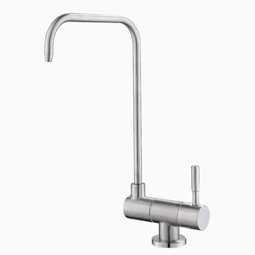 Robinet évier de cuisine eau froide brossé idéal pour purifier l'eau des repas familiaux