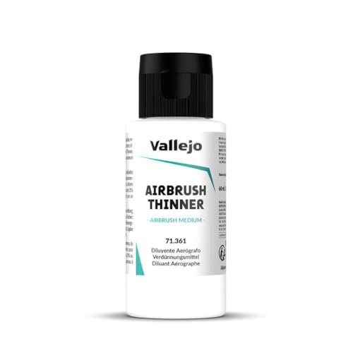 Vallejo Thinner for Airbrush 60 ml Ideal for Acrylic Paints Fast-Drying Formula Perfect for Smooth Application and Blending