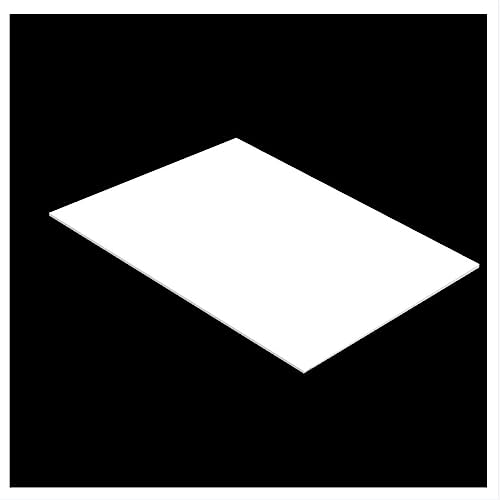 CHAOUYYZ Plaza de Plástico de Pvc de Pvc de Pvc Expandida de 40 Piezas de 40 Piezas, Longitud de Plástico Duradera Longitud de 200 Mm de 200 Mm, Gruesa 0.2/0.3 Mm/200Mm*200Mm*0.2Mm