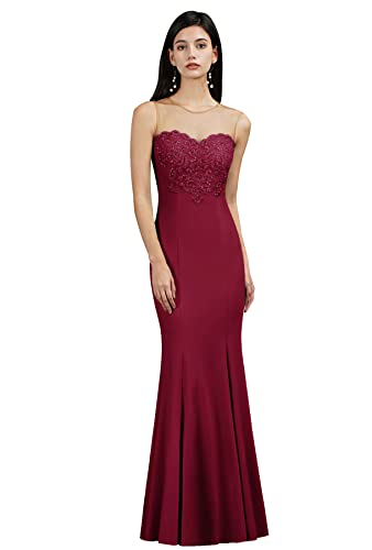Image of BABYONLINE D.R.E.S.S. Formal Dresses for Women Bodycon Mermaid Appliques Lace Elegant Prom Dress XIN262