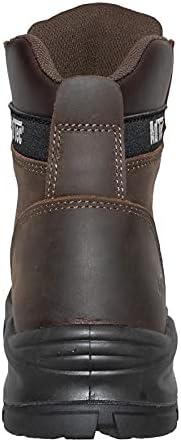 Ad Tec 6" Heavy Duty Waterproof Safety Work Boots For Men - Composite Toe, Durable Leather With Slip Resistant Rubber Outsole | Image 3