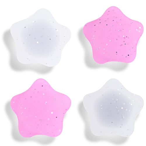 NANANINO Silicone Joycon Thumb Grip Caps, Soft Joystick Cover Caps Compatible with Nintendo Switch/OLED/Switch Lite, 4PCS - Stars