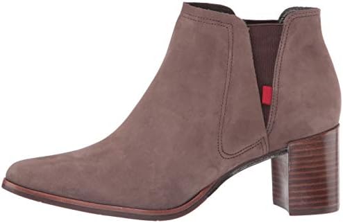 Marc Joseph New York Women's Genuine Leather Block Heel with Elastic Detail Amsterdam Bootie Ankle Boot, Earth Nubuck, 8 M US | Image 7