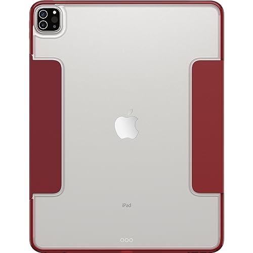 Image of OtterBox - Symmetry Series 360 Elite Case for 12.9 inch iPad Pro 3rd-6th Gen, Scratch-Resistant Tablet Case with Folio and Apple Pencil Holder (Harvard Red)