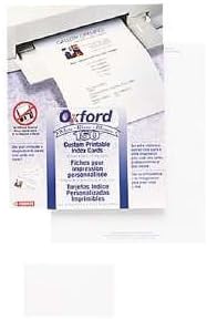 White Custom Printable Laser/Ink Jet 4 x 6 Index Cards, 100 Cards Per Pack (ESS64604)