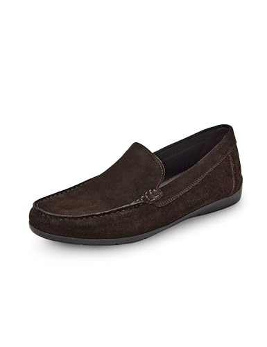 Geox Homme U SIRON A Mocassin, Dark Brown, 42 EU