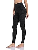 HeyNuts Essential High Waisted Yoga Leggings for Tall Women, Buttery Soft Full Length Workout Pants 28'' Camo Grey L(12)