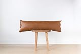 Woven Nook - Modern & Luxurious 12' x 40' Decorative Lumbar Throw Pillow Cover - Durable Quality & Machine Washable - Milo Design - Brown - 1 Pack