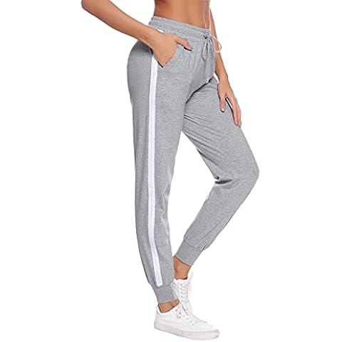 Aseniza Pantalon de Chandal Mujer 100% Algodón con Bolsillos Cover