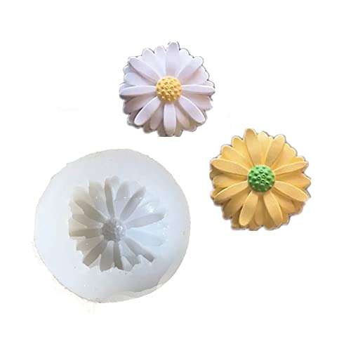 Molde de silicona para fondant, crisantemo, para decoración de pasteles de fondant, chocolate, azúcar, dulces, arcilla polimérica, proyectos de manualidades de jabón