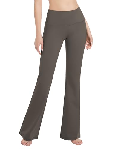 Image of BUBBLELIME Women Out Pockets High Waist Bootlegs Tummy Control Yoga Flared