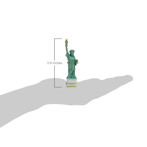 Mini Estatua de la Libertad con Tinte Cobre 3.9 Pulgadas miniatura 3