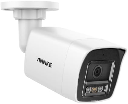 ANNKE 12MP PoE IP Camera Outdoor, Security Bullet Camera with Smart Dual Light for Home Surveillance, Human/Vehicle Detection, Color Night Vision, 2.8mm Wide Angle, Up to 512GB microSD Card, C1200