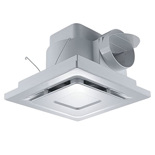 Ventilador de extracción para techo 10", ventilador de ventilación integrado cuadrado 300x300mm para baño, cocina y oficina miniatura 1