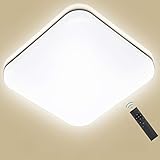deckenleuchte rgb 4 l deckenlampe led farbwechsel ❥ Super hell: Sie können die 24W Deckenleuchte in einem Raum von etwa 17 bis 22m² befestigen. Eignet für Treppen, Balkon, Hotel, Büro, Schlafzimmer, Küche, Diele, Wohnzimmer usw.