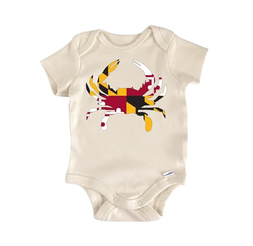 Maryland Crab - Baby Boy Girl Clothes Infant Bodysuit Funny Cute Newborn