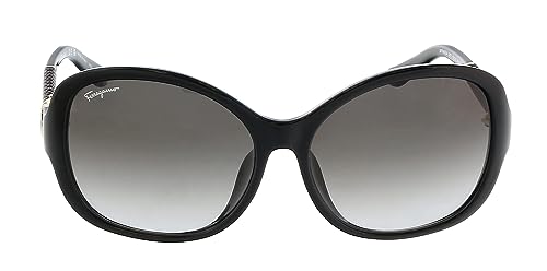 Salvatore Ferragamo SF744SLA 001 Sunglasses Black/Grey Gradient Lenses 59mm2