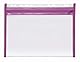 VELOFLEX 4354000 - Dokumentenhülle mit Reißverschluss, 4 Stück, DIN A4, abheftbar, gelb, grün, pink, lila, VELOBAG XS, Reißverschlusstasche