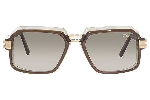 Cazal 6004/3 016 Sunglasses Men's Olive Transparent/Brown Gradient 56mm2