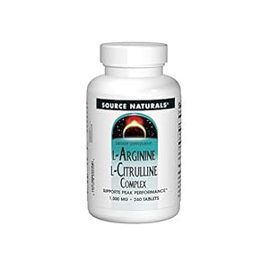 Source Naturals L-Arginine L-Citrulline Complex, Essential Amino Acid Supplement, Supports Peak Performance* 1,000 mg – 240 Tablets