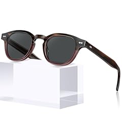 2. Brown Tortoise Burgundy Frame Grey Lens