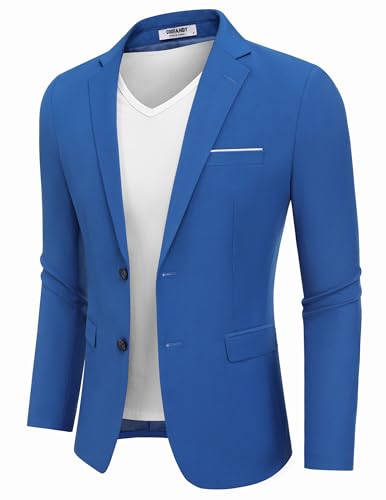 COOFANDY Men's Casual Blazer Slim Fit Sport Coat Suit Jacket Lightweight Two Button Blazer Jacket