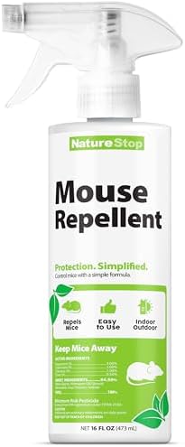 Amazon.com: NatureStop Mouse Repellent Spray, Peppermint Oil Formula ...