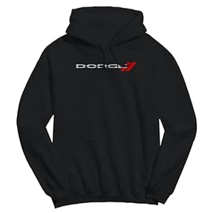 Dodge Logo Adult Black Long Sleeve Hoodie Sweatshirt American Auto Designer Graphic Print