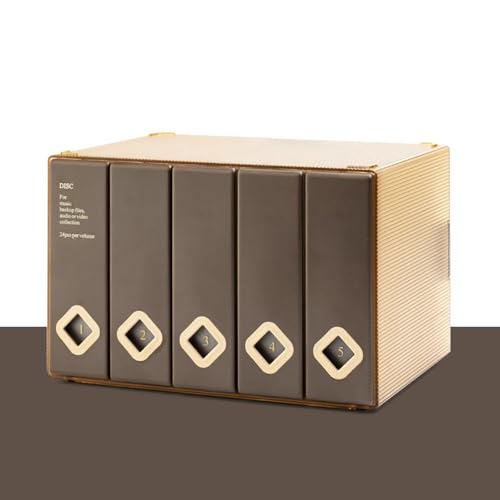 CD Case 120 Capacity CD/DVD Case Holders Wallet Hard Plastic DVD Disc Case