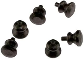 Melody Jane Dollhouse 6 Round Silver Black Drawer Door Knobs Fittings Spare Parts 1:12