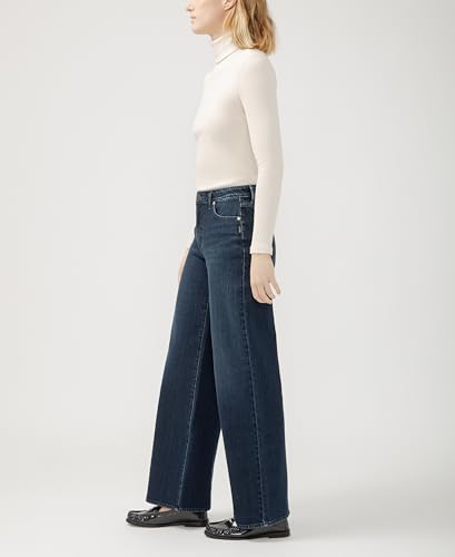 Silver Jeans Co. Women's Isbister High Rise Wide Leg Jeans2