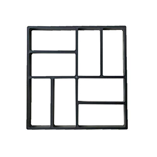 Stampo per Vialetto da Giardino Pavimentazione in Calcestruzzo Muffa per Pavimentazione Giardino, Viale, Passerella Pavimentazione Forma Forme per Cemento Stampato,A40*40 * 4cm